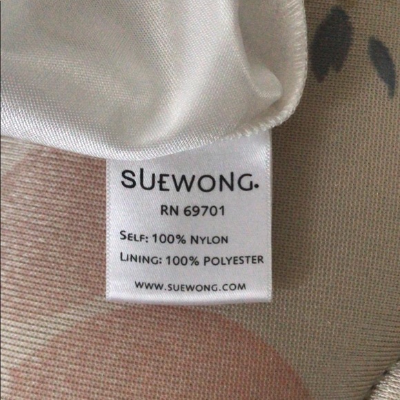 Sue Wong Ribbon Dress White Embroidered Sheath - Picture 8 of 9